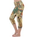 Egyptian Man Sun God Ra Amun Lightweight Velour Capri Yoga Leggings View2