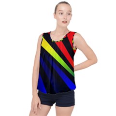 Graphic Design Computer Graphics Bubble Hem Chiffon Tank Top by Celenk