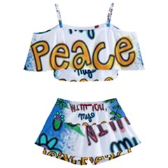 Christian Christianity Religion Kids  Off Shoulder Skirt Bikini by Celenk