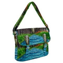River Forest Landscape Nature Buckle Messenger Bag by Celenk