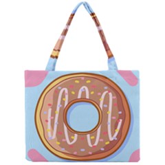 Dessert Food Donut Sweet Decor Chocolate Bread Mini Tote Bag by Uceng