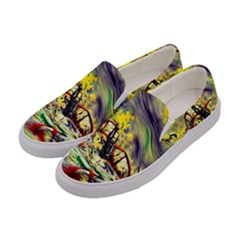 Abstract Arts Psychedelic Art Experimental Women s Canvas Slip Ons by Uceng