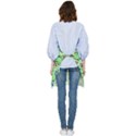 Flower Mandala Art Drawing Spring Background Pocket Apron View2