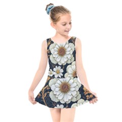 Fantasy People Mysticism Composing Fairytale Art Kids  Skater Dress Swimsuit by Uceng