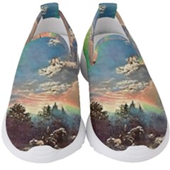 Abstract Art Psychedelic Arts Experimental Kids  Slip On Sneakers by Uceng