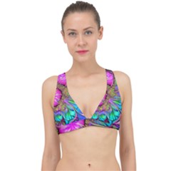 Abstract Art Psychedelic Experimental Classic Banded Bikini Top by Uceng