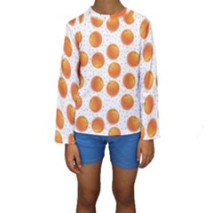 Orange Kids  Long Sleeve Swimwear by SychEva