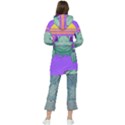 Frog Animal Sun Amphibian Figure Digital Art Women s Long Oversized Pullover Hoodie View2