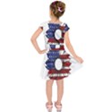 Us Flag Flower Sunshine Flag America Usa Kids  Short Sleeve Dress View2