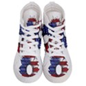 Us Flag Flower Sunshine Flag America Usa Women s Hi-Top Skate Sneakers View1