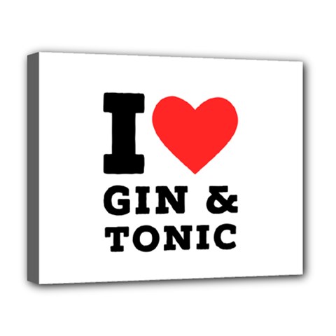 I Love Gin And Tonic Deluxe Canvas 20  X 16  (stretched) by ilovewhateva