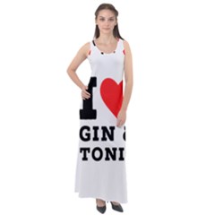 I Love Gin And Tonic Sleeveless Velour Maxi Dress by ilovewhateva