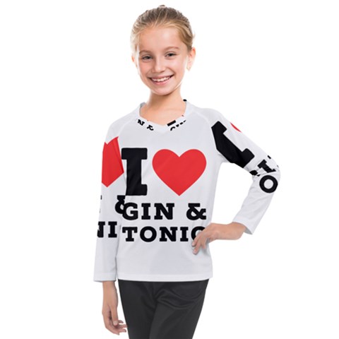 I Love Gin And Tonic Kids  Long Mesh Tee by ilovewhateva