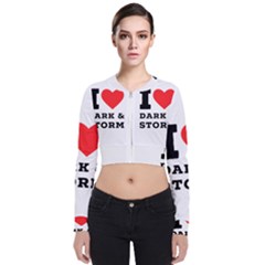 I Love Dark And Storm Long Sleeve Zip Up Bomber Jacket by ilovewhateva