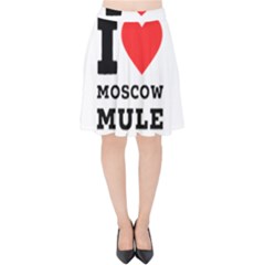 I Love Moscow Mule Velvet High Waist Skirt by ilovewhateva