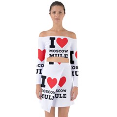 I Love Moscow Mule Off Shoulder Top With Skirt Set by ilovewhateva