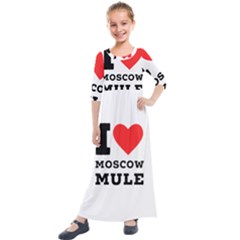 I Love Moscow Mule Kids  Quarter Sleeve Maxi Dress by ilovewhateva