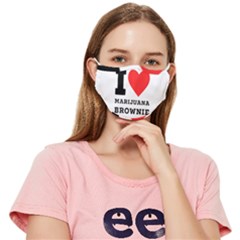 I Love Marijuana Brownie Fitted Cloth Face Mask (adult) by ilovewhateva