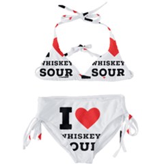 I Love Whiskey Sour Kids  Classic Bikini Set by ilovewhateva