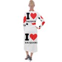 I love daiquiri Velvet Maxi Wrap Dress View2