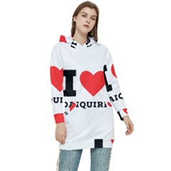 I Love Daiquiri Women s Long Oversized Pullover Hoodie by ilovewhateva