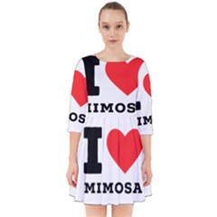 I Love Mimosa Smock Dress by ilovewhateva