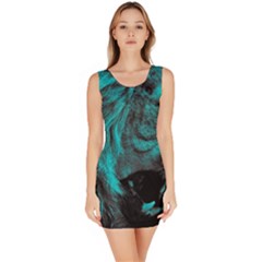 Angry Male Lion Predator Carnivore Bodycon Dress by Salman4z