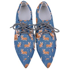 Corgi Patterns Pointed Oxford Shoes by Salman4z