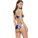 Rocket Ship Launch Vehicle Moon Low Cut Ruffle Edge Bikini Set View3