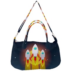 Rocket Take Off Missiles Cosmos Removable Strap Handbag by Salman4z