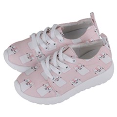 Pattern Pink Cute Sweet Fur Cats Kids  Lightweight Sports Shoes by Salman4z