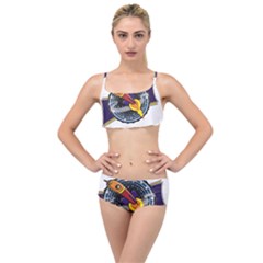 Rocket Space Clipart Illustrator Layered Top Bikini Set by Salman4z