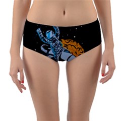 Astronaut Planet Space Science Reversible Mid-waist Bikini Bottoms by Salman4z