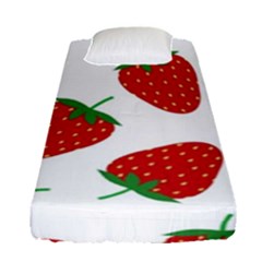 Seamless Pattern Fresh Strawberry Fitted Sheet (single Size) by Salman4z