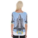 Rocket Shuttle Spaceship Science Wide Neckline Tee View2