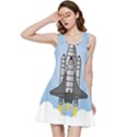 Rocket Shuttle Spaceship Science Inside Out Racerback Dress View3