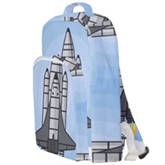 Rocket Shuttle Spaceship Science Double Compartment Backpack by Salman4z