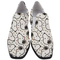 Dog Pattern Women Slip On Heel Loafers by Salman4z