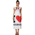 I love negroni Sleeveless Round Neck Midi Dress View1