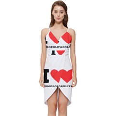 I Love Cosmopolitan  Wrap Frill Dress by ilovewhateva