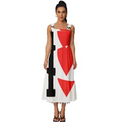 I Love Cosmopolitan  Square Neckline Tiered Midi Dress by ilovewhateva