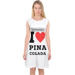 I Love Pina Colada Capsleeve Midi Dress by ilovewhateva