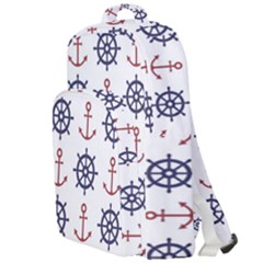 Nautical Seamless Pattern Double Compartment Backpack by Salman4z