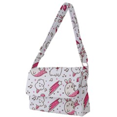 Cute Animal Seamless Pattern Kawaii Doodle Style Full Print Messenger Bag (l) by Salman4z