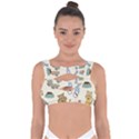 Happy-cats-pattern-background Bandaged Up Bikini Top View1