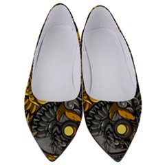 Yin-yang-owl-doodle-ornament-illustration Women s Low Heels by Salman4z