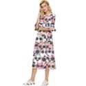 Cute-dog-seamless-pattern-background Double Cuff Midi Dress View2