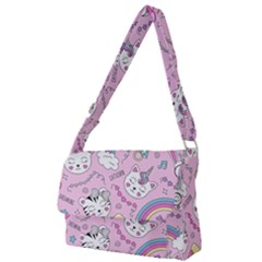 Beautiful-cute-animals-pattern-pink Full Print Messenger Bag (l) by Salman4z