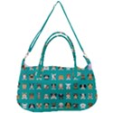 Different-type-vector-cartoon-dog-faces Removable Strap Handbag View1