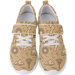 Egyptian-seamless-pattern-symbols-landmarks-signs-egypt Men s Velcro Strap Shoes by Salman4z